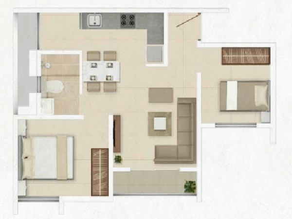 rohan-antara-gunjur-whitefield-1bhk floor plan.png